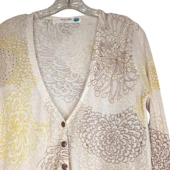 sparrow (Anthropologie) Hortensia linen/cotton cardigan, size M - Picture 8 of 8